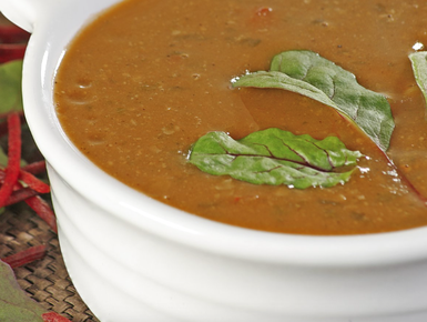 Spinach and chickpea soup