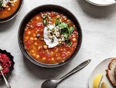 Tunisian chickpea soup