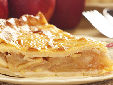 Homemade apple pie